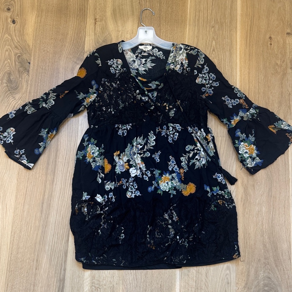 Etro Floral Lace-Up Front Baby Doll Dress Women Size Small - Picture 4 of 5